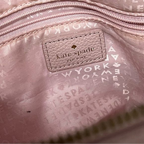 Kate Spade Women's Pink Larchmont Avenue Evangelie Leather Small Penny Satchel - Picture 14 of 16